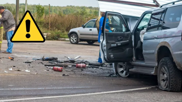 Accidente en Aguascalientes Choque en el libramiento a Calvillo deja varios lesionados hoy 31 de marzo