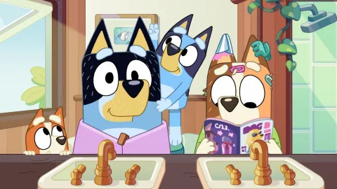 capítulos de bluey niños paciencia con hermanos menores
