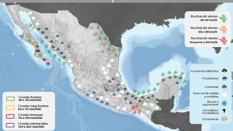 Clima en México hoy 30 de enero de 2024