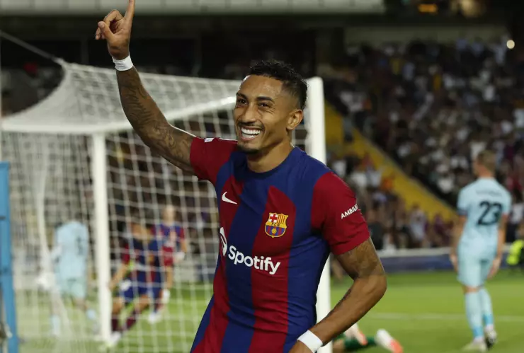 Raphinha con Barcelona