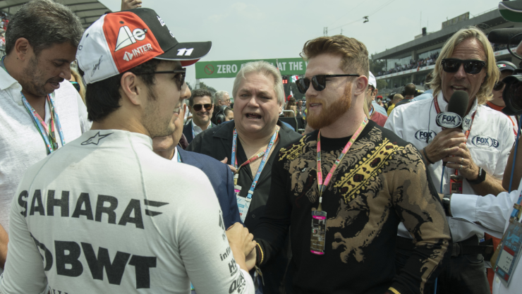 Checo P&eacute;rez y Canelo &Aacute;lvarez