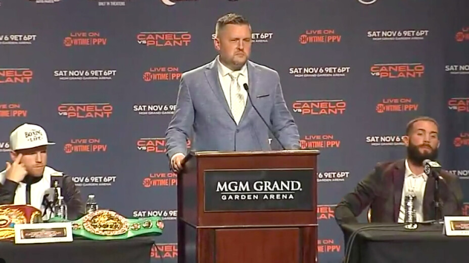 Canelo Plant conferencia de prensa box azteca