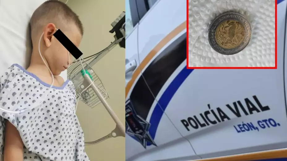 Salvan a niño que se estaba ahogando con moneda, en León
