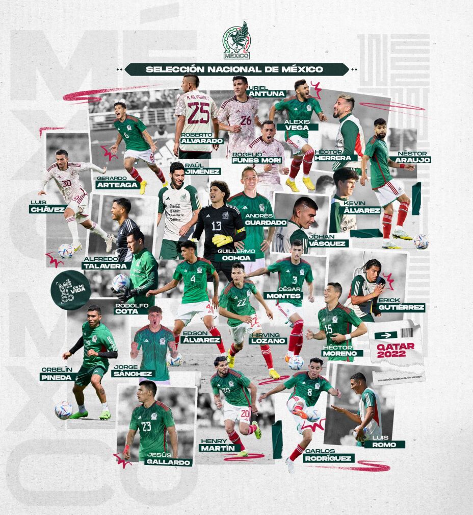 lista de convocados mexico qatar 2022