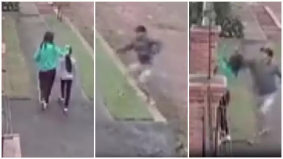 Cámaras captan intento de asalto a dos niñas en San Lorenzo, Paraguay