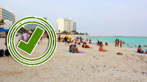 ¡A disfrutar! Estas son las playas de Cancún en las que puedes nadar este 14 de marzo de 2026.webp