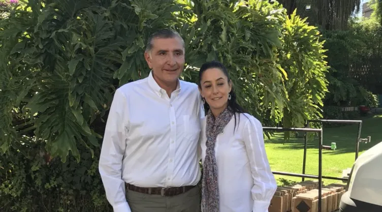 Adán Augusto y la presidenta de México, Claudia Sheinbaum.