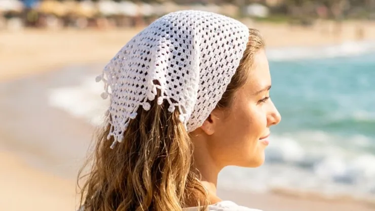 modelos de bandanas a crochet ideales para la playa este verano 2026