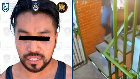 expolicía es captado bajando el cuerpo de Montserrat Juárez en 2023