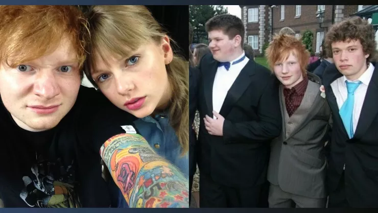 Ed Sheeran revive recuerdos con Taylor Swift y una broma sobre Kanye en fotos inéditas