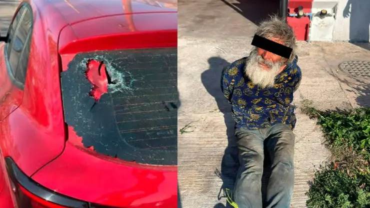 Hombre lanza piedras contra autos en Caucel, así fue detenido por vecinos