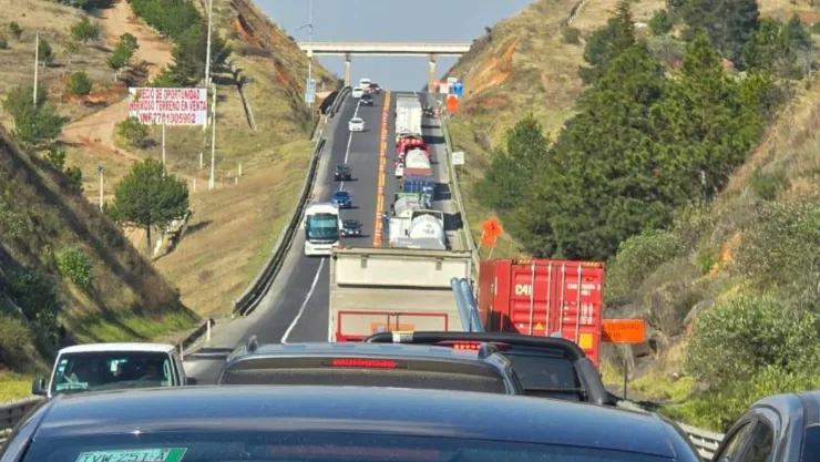 ¿Qué pasó en la autopista México-Tuxpan hoy?: Tráfico paralizado hacia Huauchinango