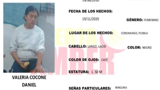 Activan ALERTA AMBER en Puebla por la desaparición de Valeria Cocone Daniel