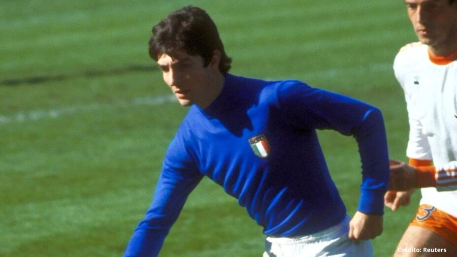 Paolo Rossi con la selección italiana