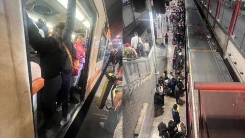 Imágenes de la Línea A del Metro CDMX hoy 6 de octubre de 2025.