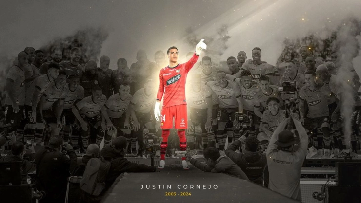 Homenaje del Barcelona de Ecuador a Justin Cornejo, el portero que falleció recientemente