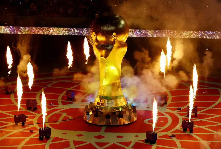 Ceremonia del partido entre Argentina y Croacia en Qatar 2022