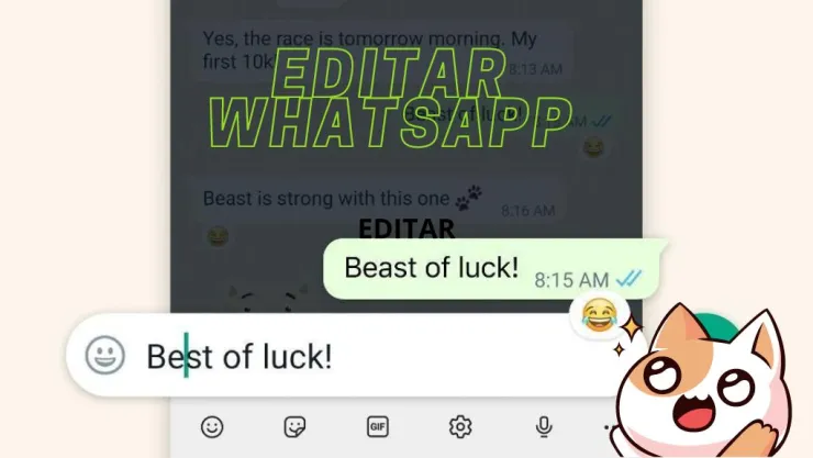 Ya se puede editar mensajes en Whatsapp