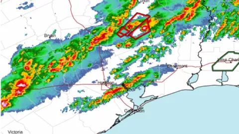 Seguimiento del tornado de Texas el 8 de enero de 2024