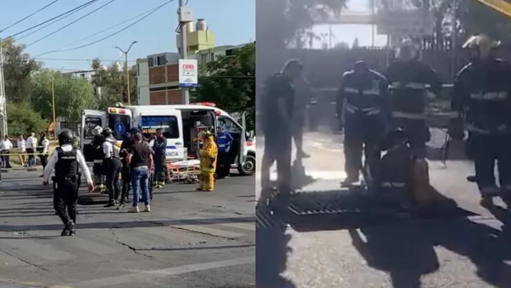 Mueren dos personas en una alcantarilla en Avenida Alameda en Aguascalientes hoy 8 de mayo