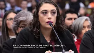 Guadalupe Osorno compareció ante el Congreso por la tragedia en el norte de Veracruz