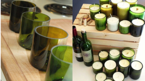 botellas de vidrio