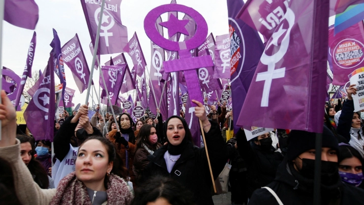 que significan colores feminismo dia de la mujer 2022
