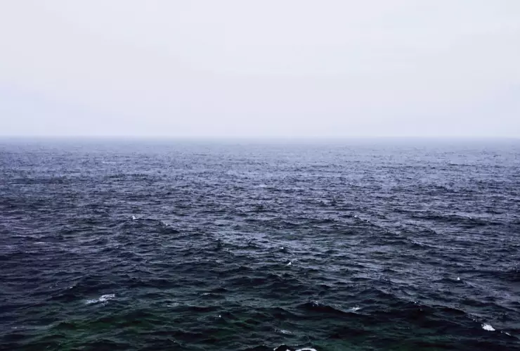 Paisaje de mar abierto en Ensenada