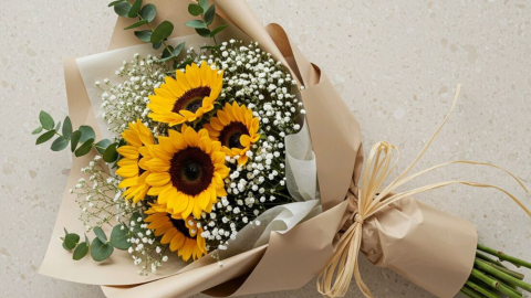 Flores amarillas - Ramo de girasoles