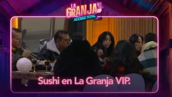 VIDEO, Cena de sushi con toque especial en La Granja VIP.
