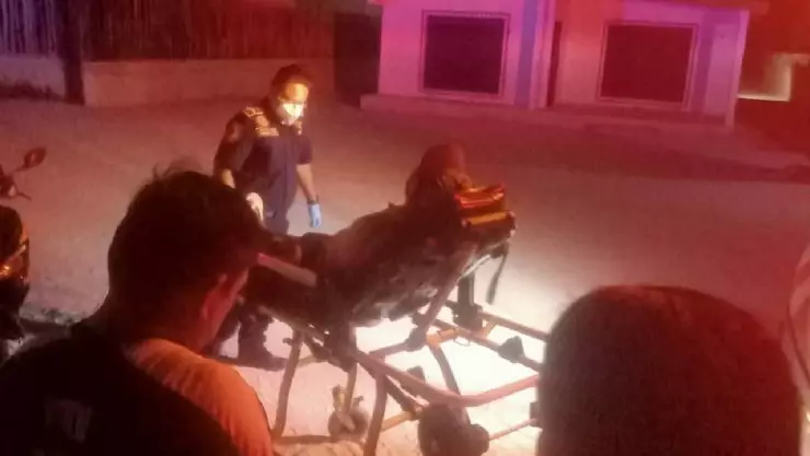 FOTOS_ Hombres propinan fuerte golpiza a vecino de Chelem