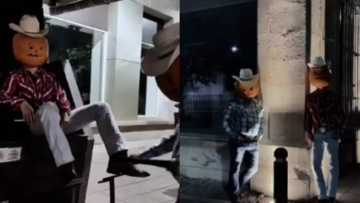 Disfraz con calabazas Chihuahua
