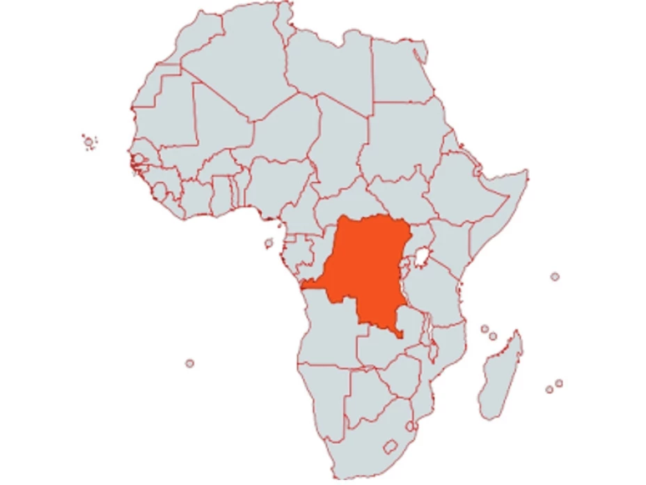 Mapa República del Congo