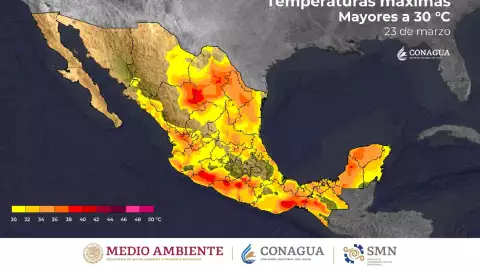 Clima en México 24 de marzo