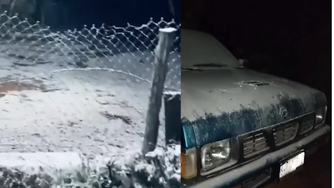 Caída de nieve en Guanajuato