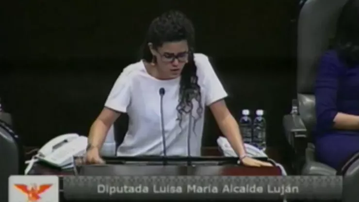 Luisa María Alcalde en 2014.