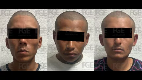 Extorsionadores detenidos en Quintana Roo.