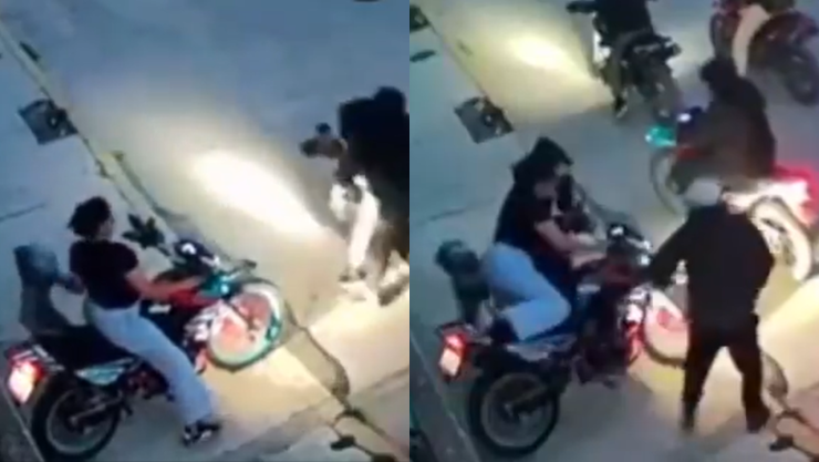¡Qué poca vergüenza! Roban motocicleta a mujer frente a su hijo pequeño en Chimalhuacán, Edomex