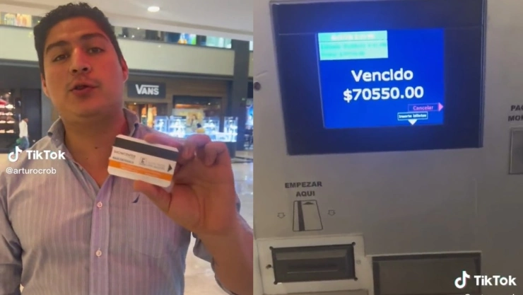 Cobran boleto de estacionamiento en 70 mil pesos.