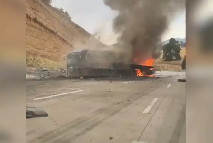 autopista México-Puebla choque