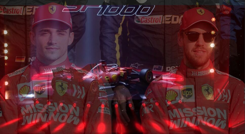 Charles Leclerc y Sebastian Vettel