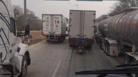 FOTO ¿Qué está pasando en la autopista Champotón-Campeche