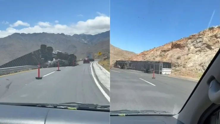 Volcaduras en La Rumorosa hoy
