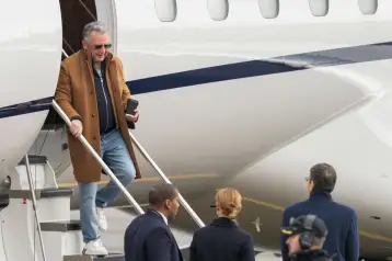 Steve Witkoff, enviado de EU en el aeropuerto de Oslo.