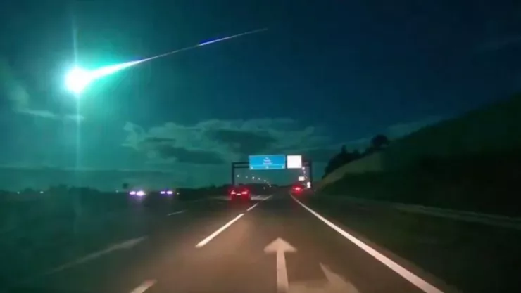 Así fue el momento en que un meteorito iluminó el cielo de España y Portugal