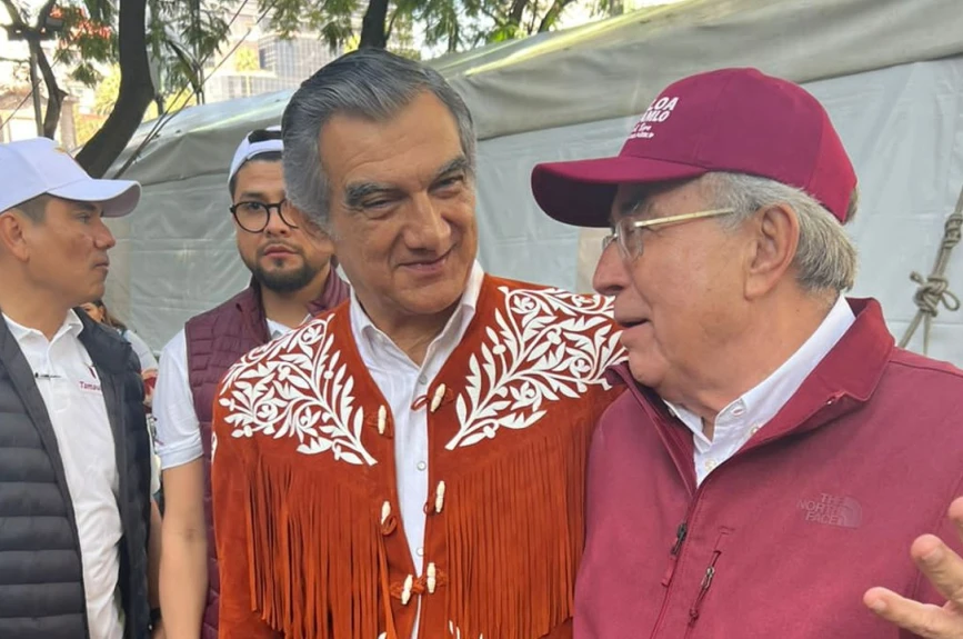 Rubén Rocha Moya Américo Villarreal marcha de AMLO