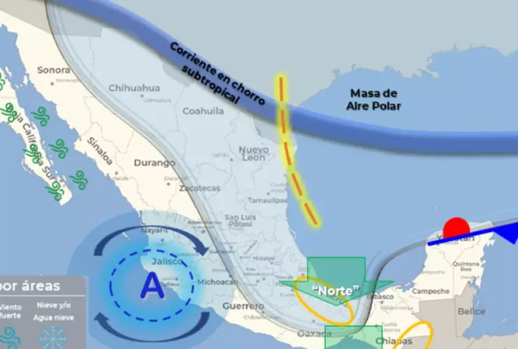 clima mexico 12 de enero