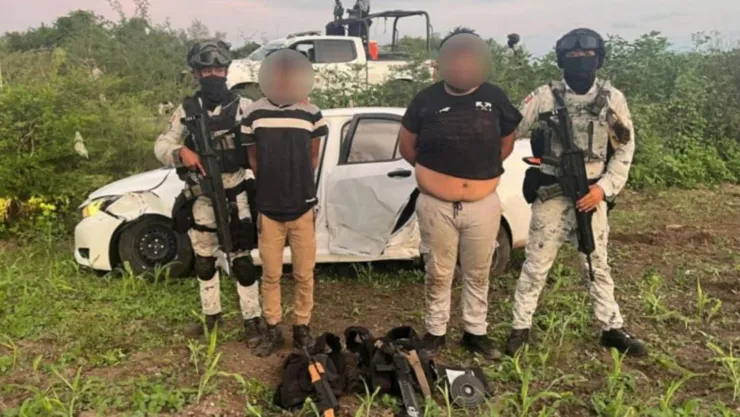 Dos detenidos en la Loma de Rodriguera, Culiacán