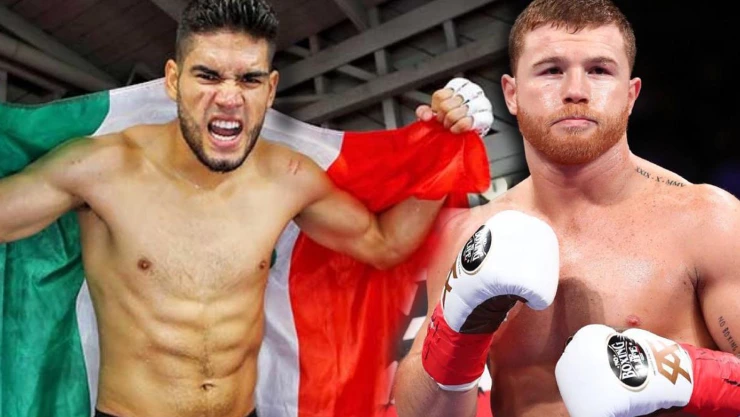 zurdo ramírez y canelo álvarez en el ring