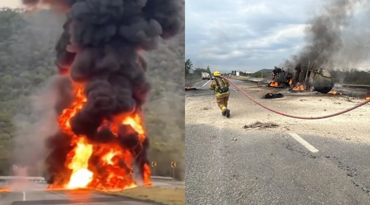 incendio-pipa-cargada-gasolina-colapsa-carretera-nacional-en-montemorelos-nuevo-leon